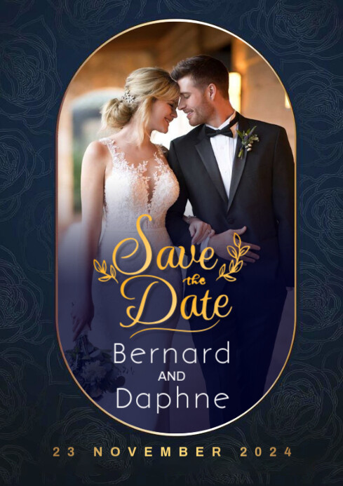 save the date A4 template