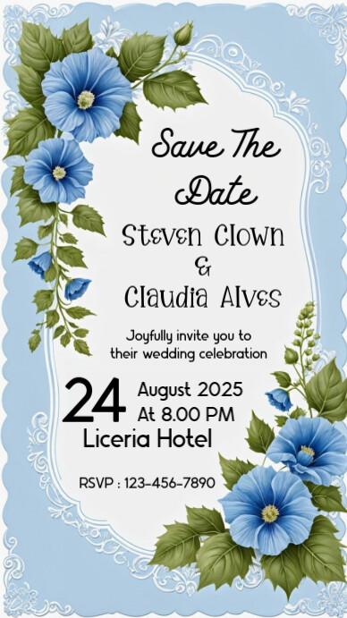 Save The Date Instagram 快拍 template