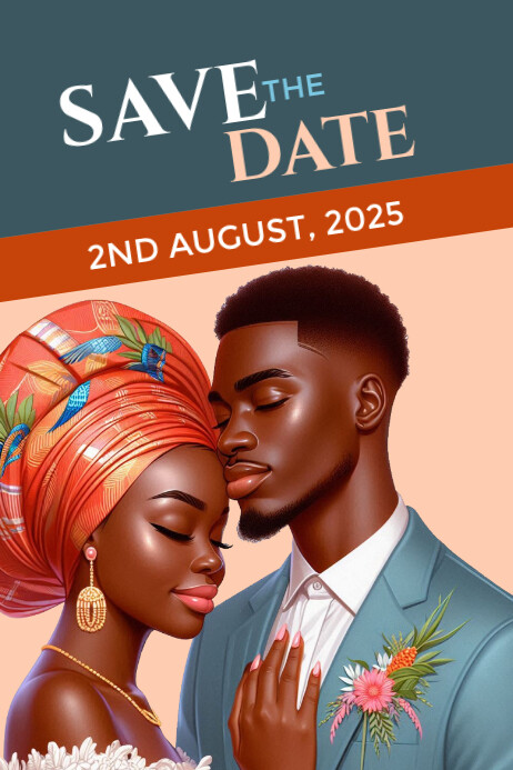 Save the date Poster template
