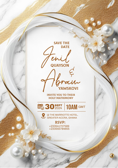 Save the Date A4 template