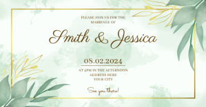SAVE THE DATE Imagen Compartida en Facebook template