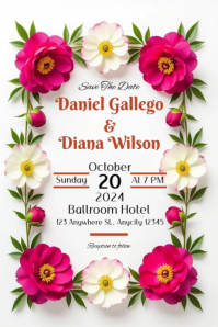 Save The Date Poster template