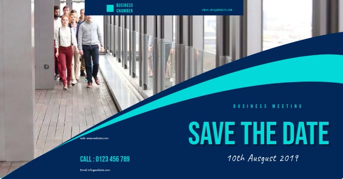 Save The Date Facebook Cover Flyer Template