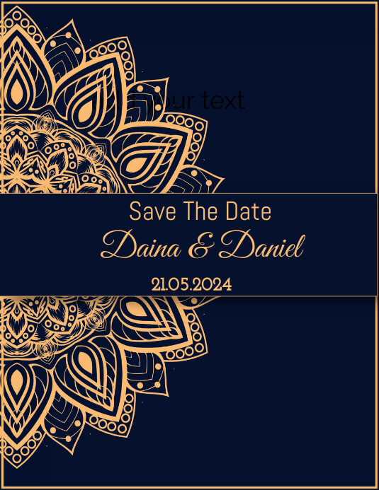 Save the Date Flyer, Save the Date Poster template