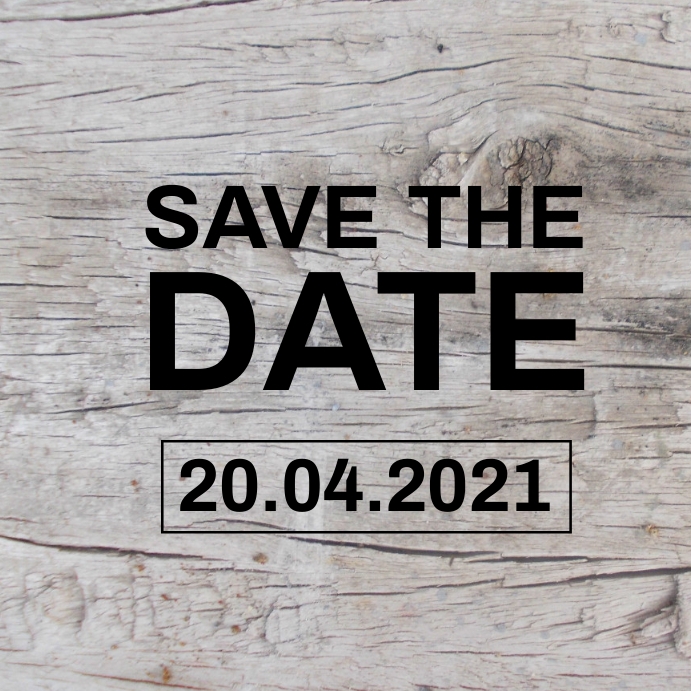 save the date flyer Instagram na Post template