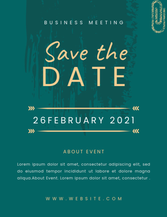 Image 18 for Save The Date Flyer Template