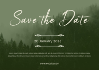 save the date flyer A6 template