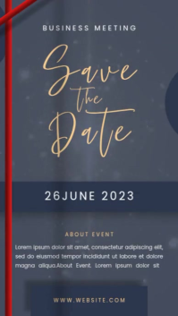 save the date flyer Видео в TikTok template