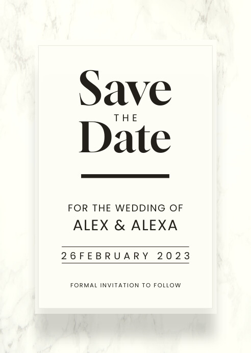 Save The Date Flyer Template PosterMyWall