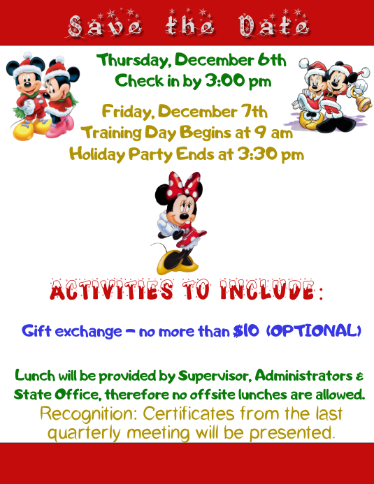 Save the Date Flyer template