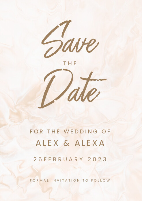 Save The Date Flyer Template PosterMyWall