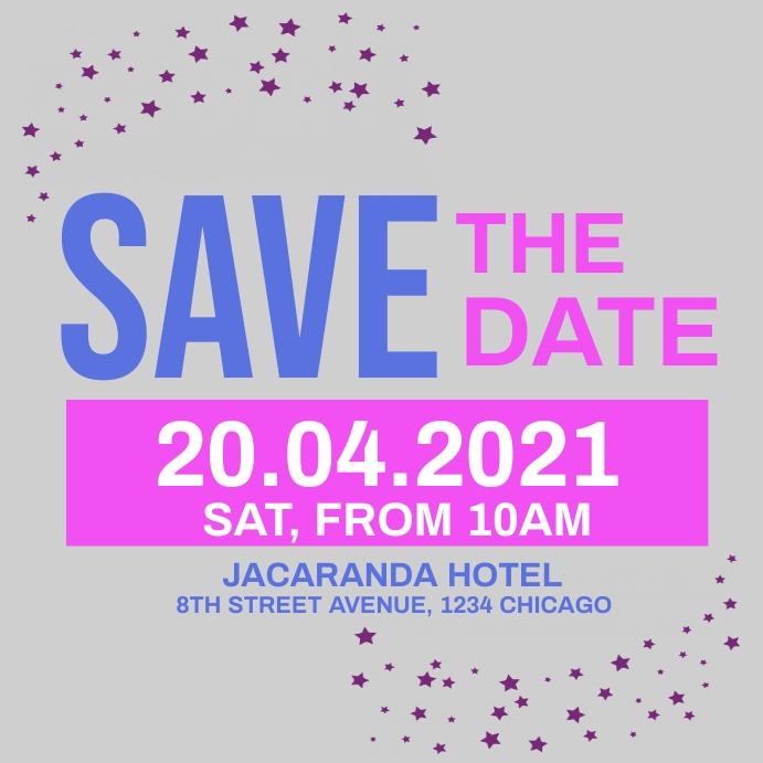 Copy of save the date flyer PosterMyWall