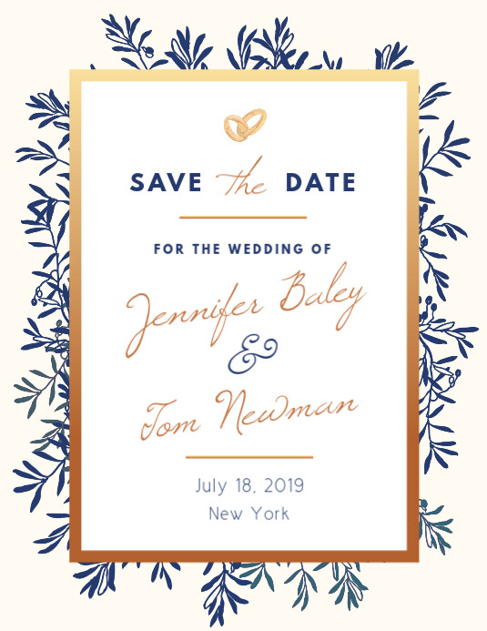 Save the Date Flyer Template PosterMyWall