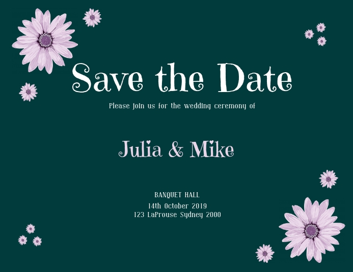 save the date flyer Template PosterMyWall