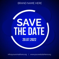 save the date flyer Instagram Post template