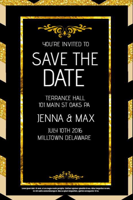 Save The Date Template PosterMyWall