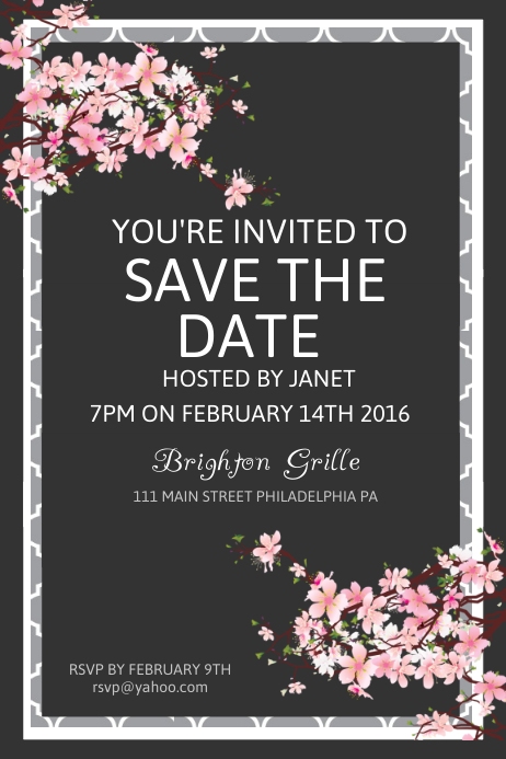 Save The Date Template PosterMyWall Save The Date Template PosterMyWall