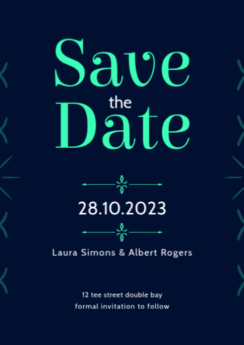 Image 10 for Save The Date Flyer Template