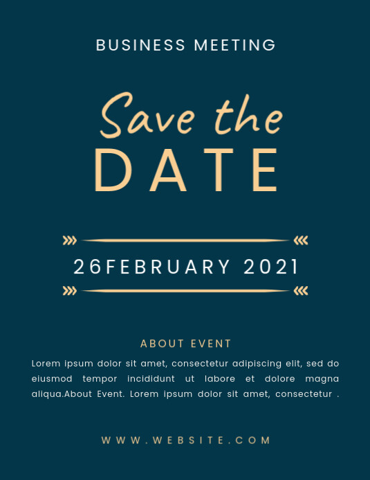 Save The Date FLYER TEMPLATE PosterMyWall save-the-date-flyer-template-postermywall