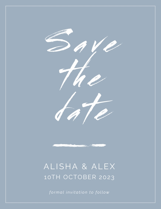 Save The Date FLYER TEMPLATE PosterMyWall