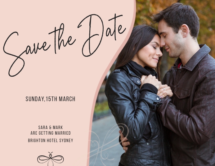 save the date FLYER TEMPLATE Løbeseddel (US Letter)