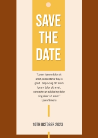 Save The Date FLYER TEMPLATE PosterMyWall