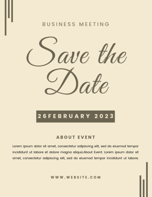 Save The Date FLYER TEMPLATE PosterMyWall
