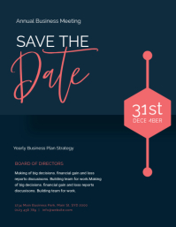 Save The Date FLYER TEMPLATE PosterMyWall