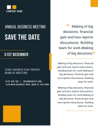 Image 1 for Save The Date Business Event Templates