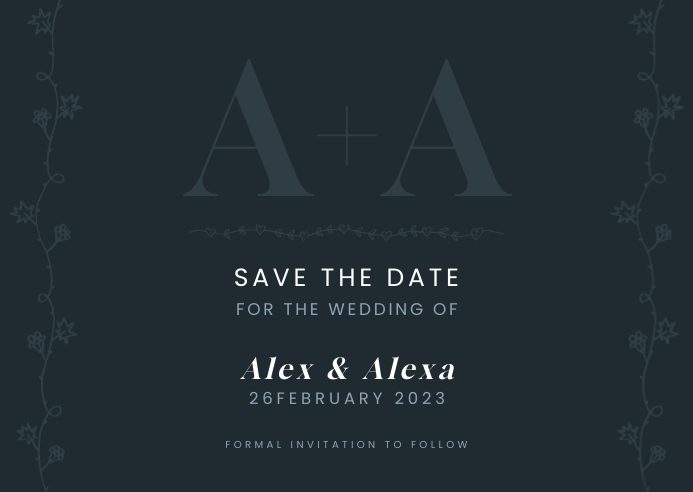 save the date FLYER TEMPLATE A6