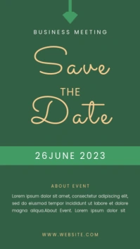 save the date FLYER TEMPLATE Digital Display (9:16)