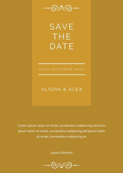 Save The Date FLYER TEMPLATE PosterMyWall