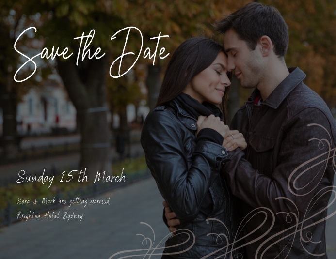 save the date FLYER TEMPLATE PosterMyWall
