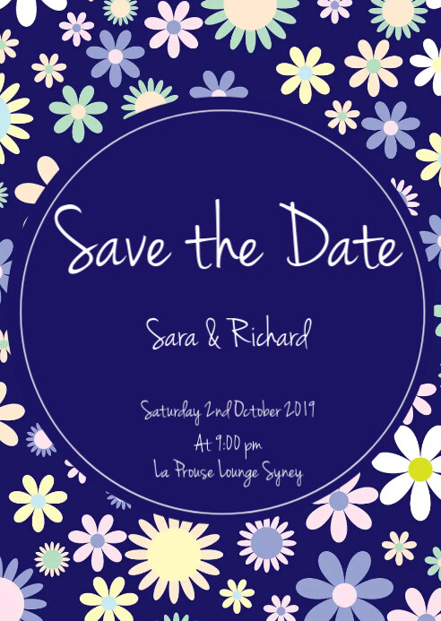 Copia De save The Date FLYER TEMPLATE PosterMyWall save-the-date-flyer-template-postermywall