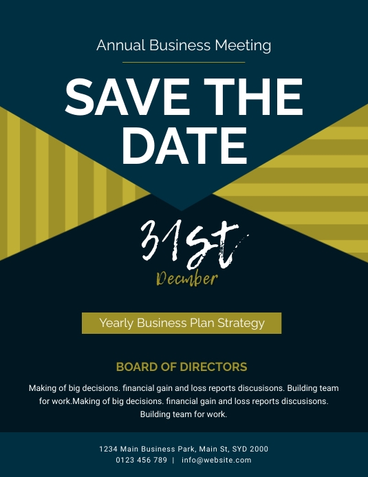 save the date FLYER TEMPLATE PosterMyWall