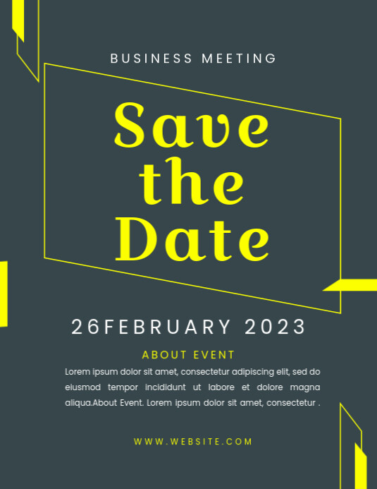 Save The Date FLYER TEMPLATE PosterMyWall save-the-date-flyer-template-postermywall