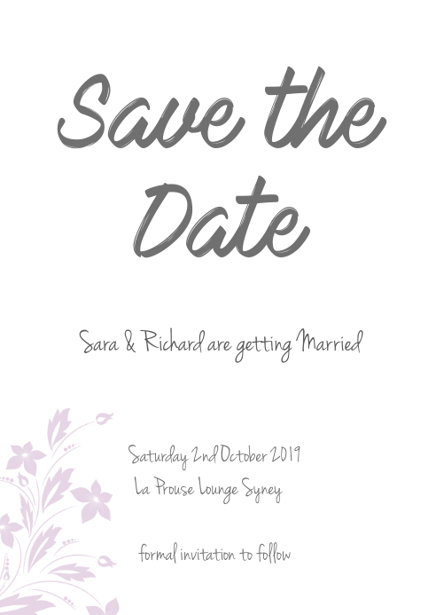 Save The Date FLYER TEMPLATE PosterMyWall
