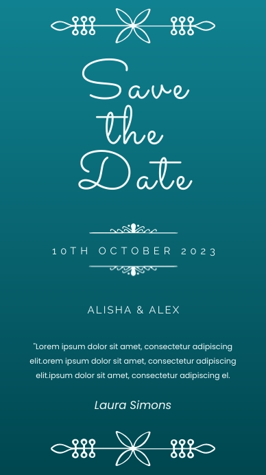 Save The Date FLYER TEMPLATE PosterMyWall