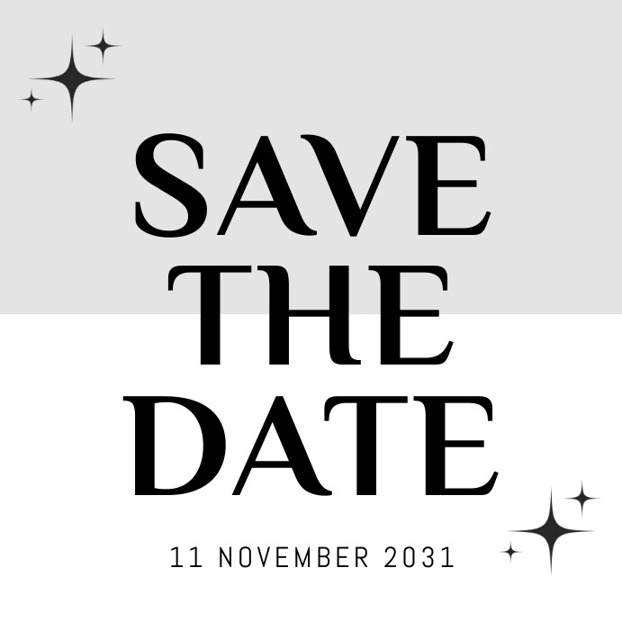 Save the Date Instagram Post template