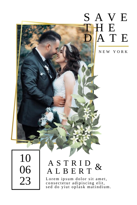 Save The Date Poster Template | PosterMyWall
