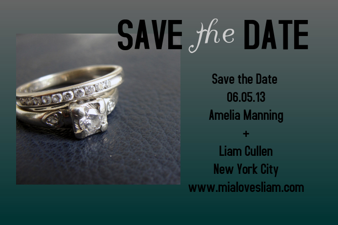 Save the Date Poster template