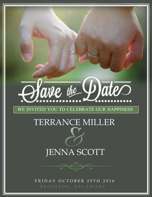 Save the date Template PosterMyWall