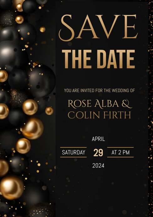 Save the date template abstract design (1) A5