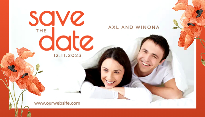 Date Blog Design White Save The Date Blog Header Template | PosterMyWall