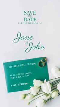 save the date template Instagram-Story