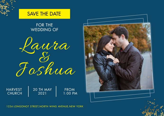 SAVE THE DATE TEMPLATE Postcard