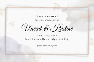 Save The Date Template Etiket