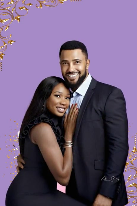 Save the date video Pinterest Graphic template