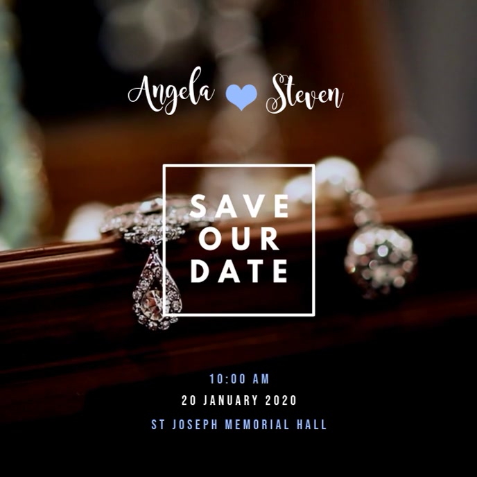 Save The Date Video Template PosterMyWall