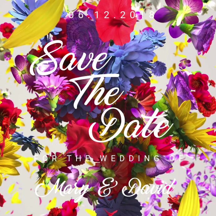 Save The Date Wedding Flyer Template PosterMyWall